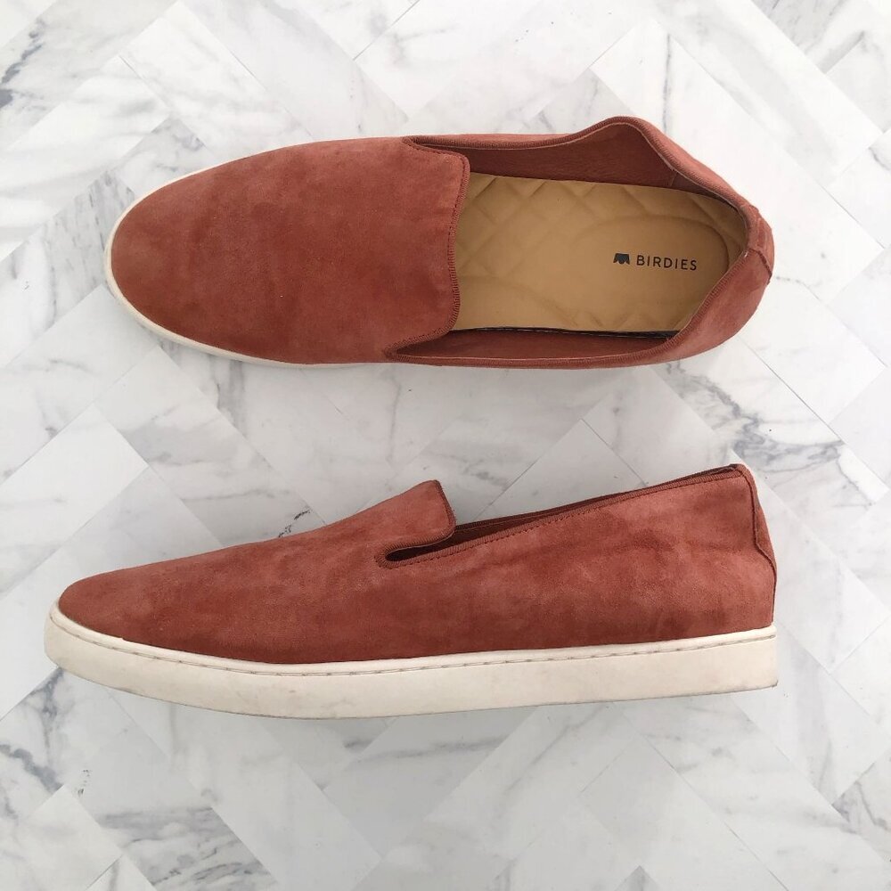 Birdies The Swift Slip On In Rust Orange Suede Si… - image 1